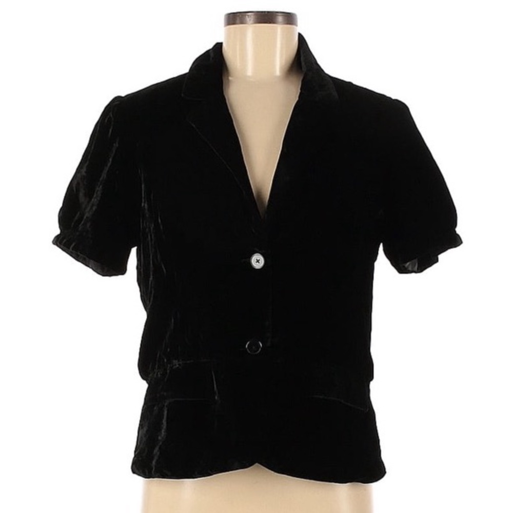 Old Navy Large Women’s Velour Button Up Short Sleeve Shirt